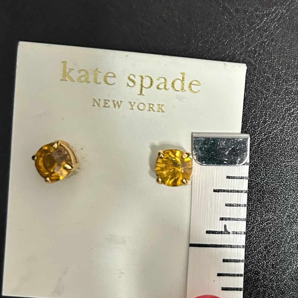 Kate Spade Vibrant 14k gold filled Gem Earrings - Picture 2 of 3